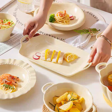 💛 Butter Cream Collection  Minimalist Ceramic Tableware Set