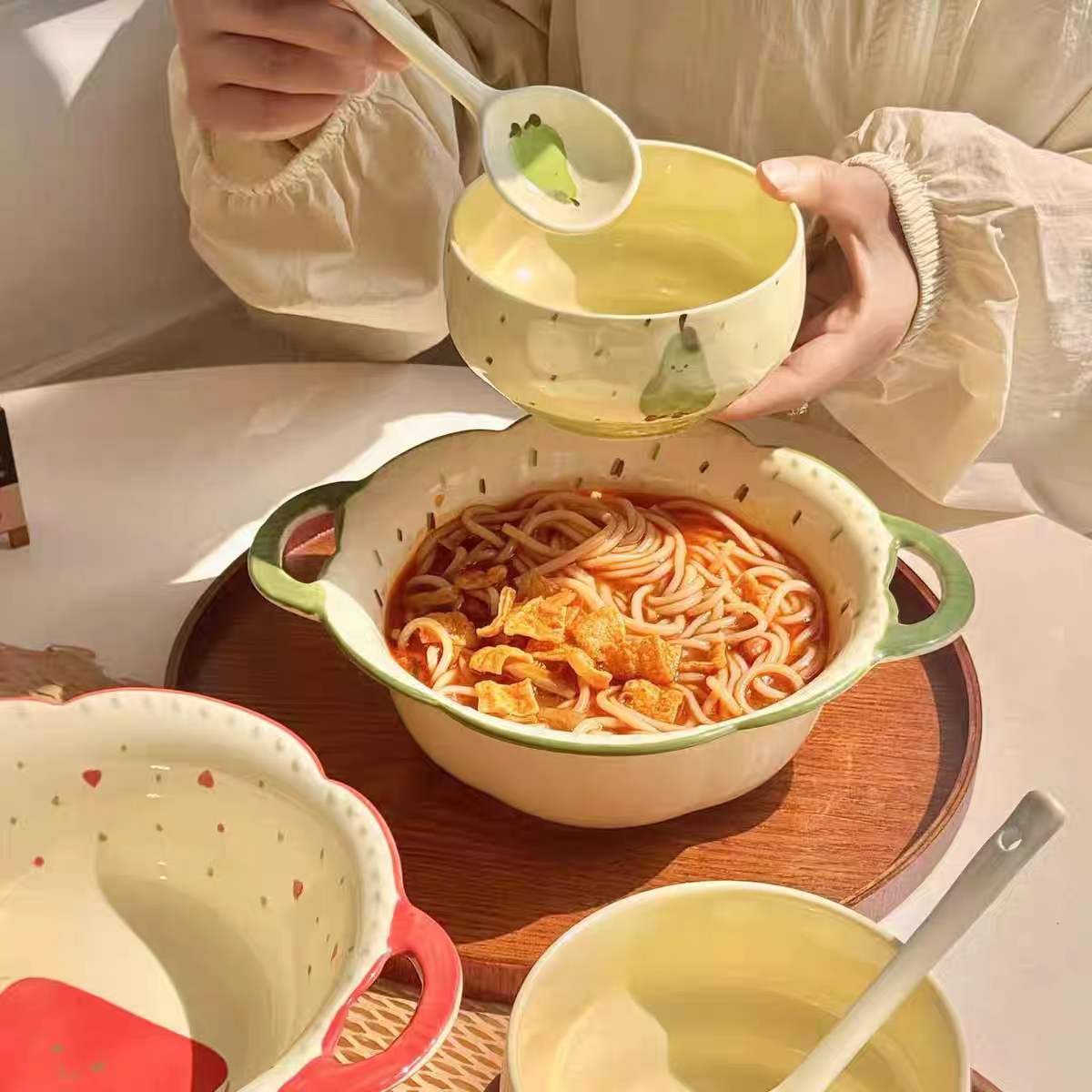 Sweet Pear One-Person Ceramic Set