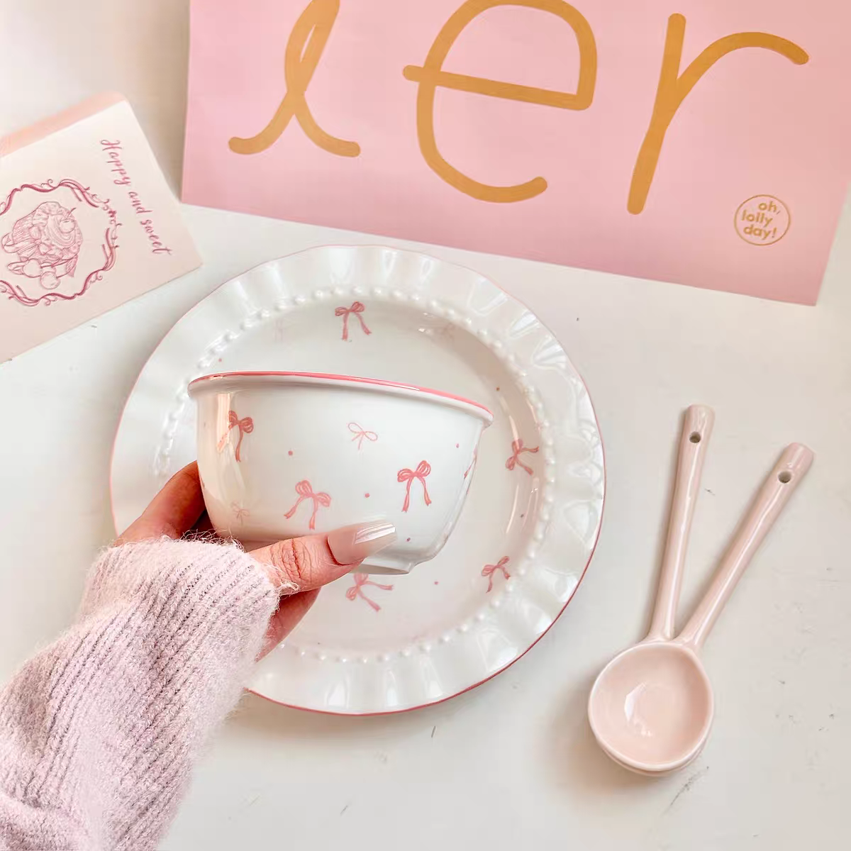 Pink Ribbon Bow Collection