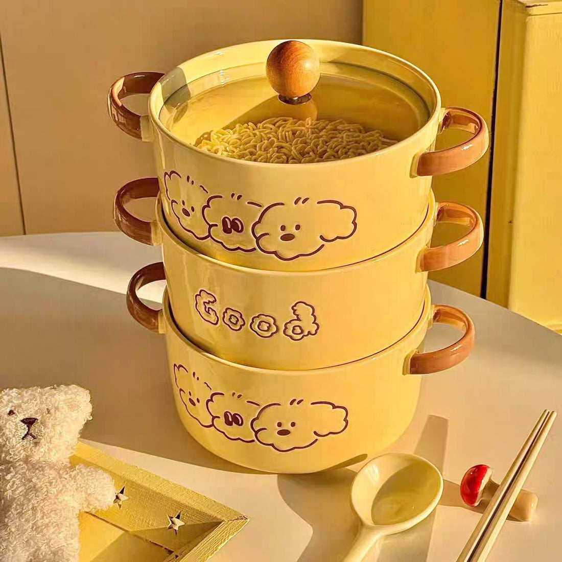 ☀️ Sunny Cloud Ceramic Pot Set
