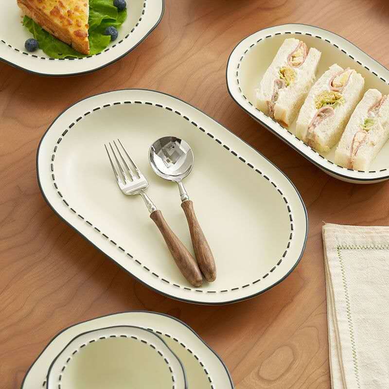 Macaron Color Anime Style Tableware