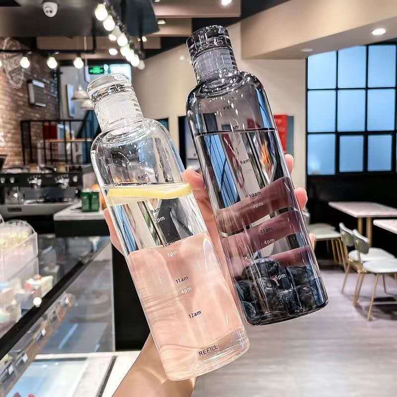 ⏱️ Time Marker Hydration Water Bottle