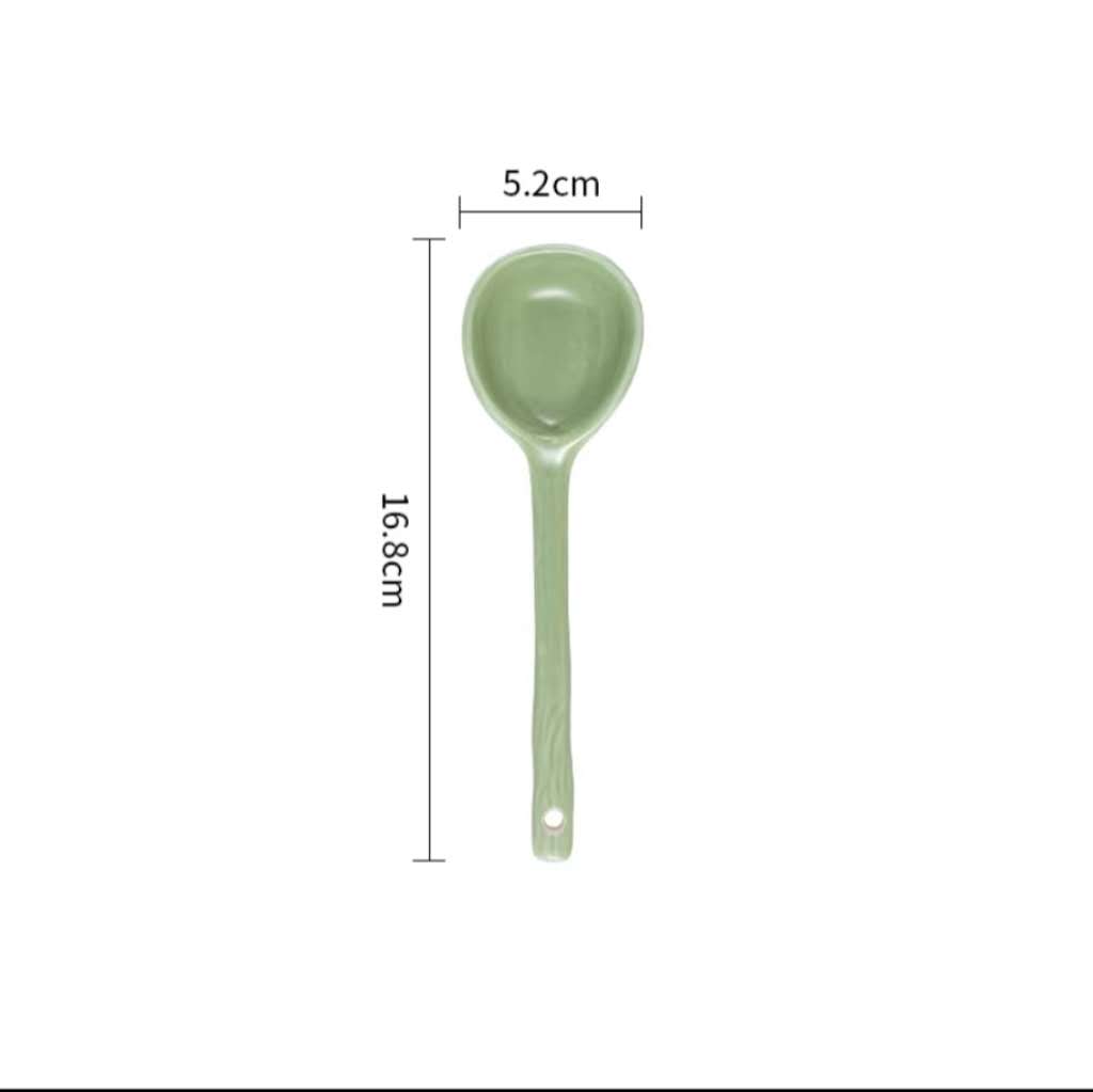 🥄 Cream Tone Ceramic Spoon