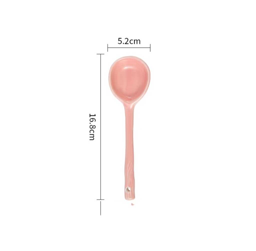 🥄 Cream Tone Ceramic Spoon