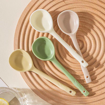🥄 Cream Tone Ceramic Spoon