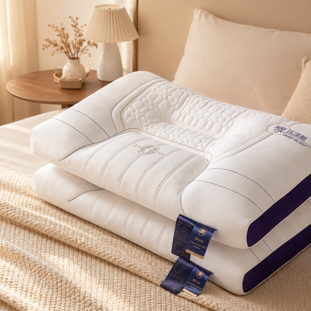 Ergonomic Cervical Support Pillow | Medium & High Loft