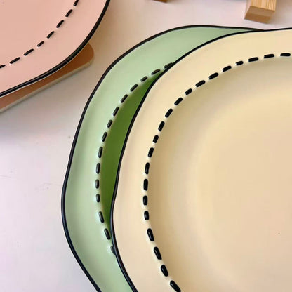 Macaron Color Anime Style Tableware