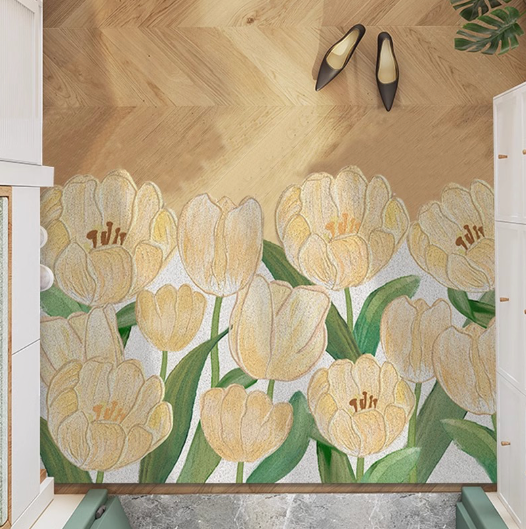 Tulip Garden Entrance Mat