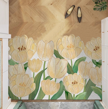 Tulip Garden Entrance Mat