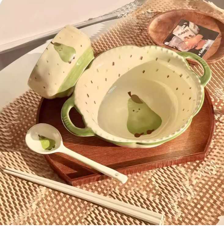 Sweet Pear One-Person Ceramic Set
