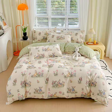 Peter Rabbit’s Garden Bedding Set | 100% Cotton Soft Touch · Double Size (4-Piece Set)