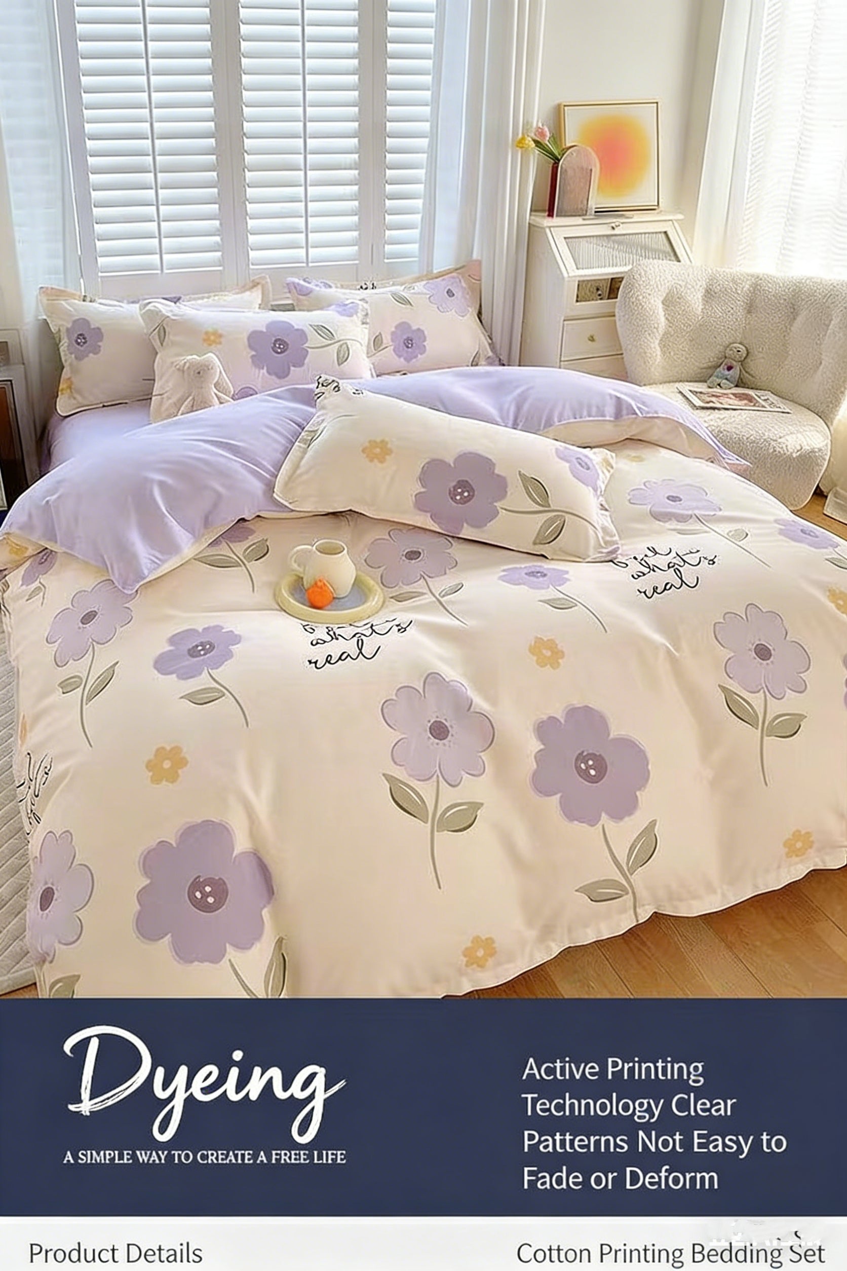 Peter Rabbit’s Garden Bedding Set | 100% Cotton Soft Touch · Double Size (4-Piece Set)