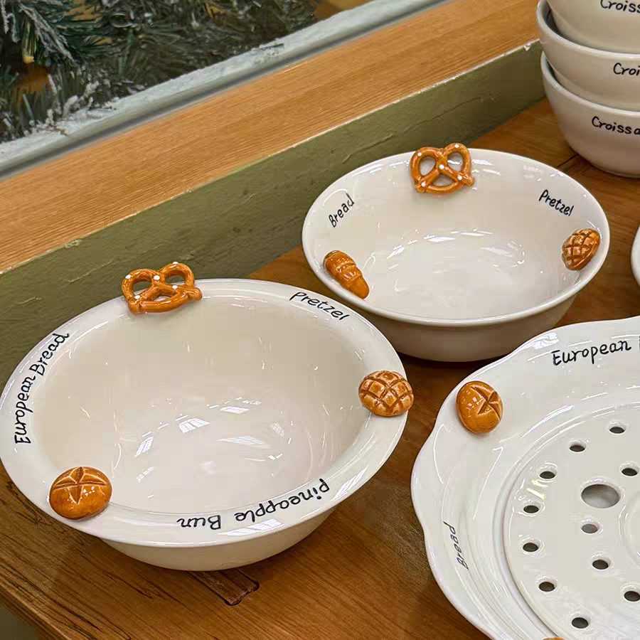 🥐 Croissant Relief Ceramic Collection