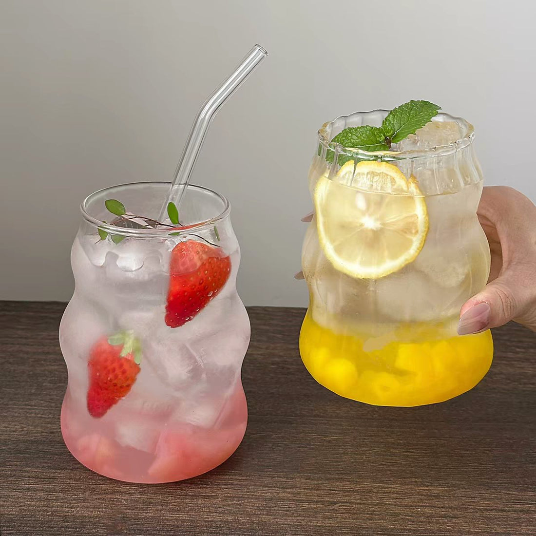 🫧 涟漪光影硼硅玻璃杯