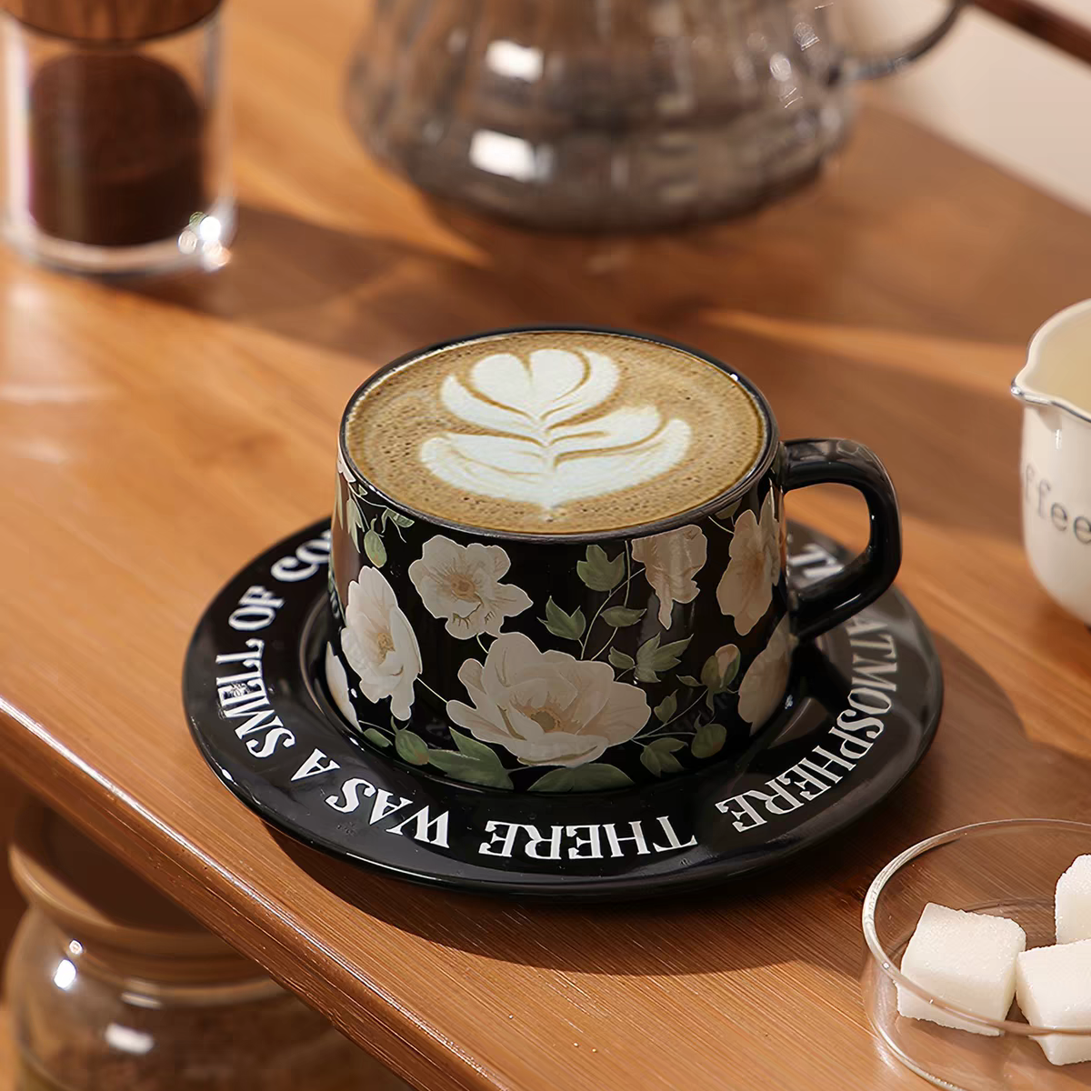 🌺 Camellia Bloom Ceramic Mug Set