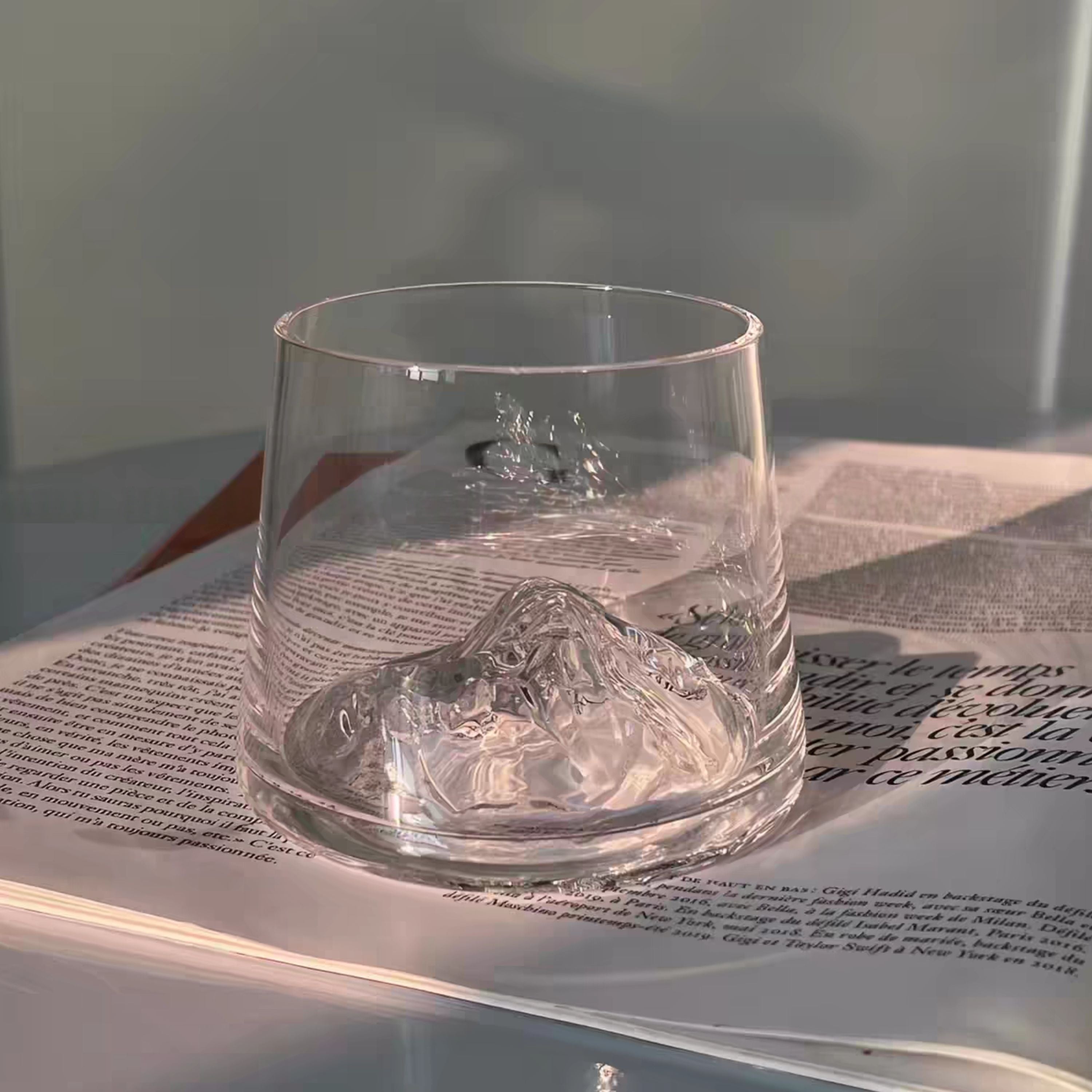 🏔️ Glacier Mountain Whisky Glass