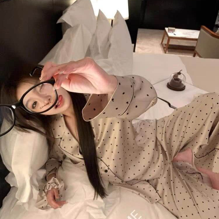 🕊️ 拿铁圆点家居服套装