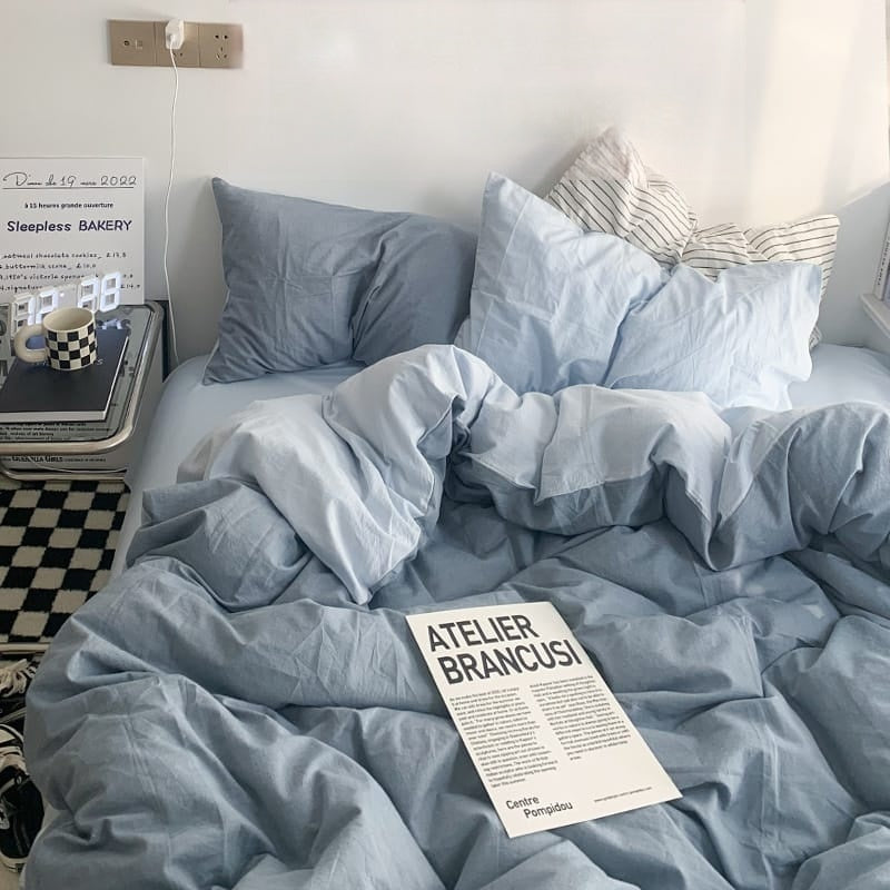 🌙 Moonlight Mist Blue Bedding Set